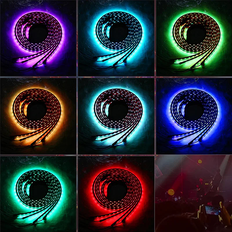 Kit Néon LED Sous Châssis (Underglow) 8 Couleurs & Mode Musique 🌈