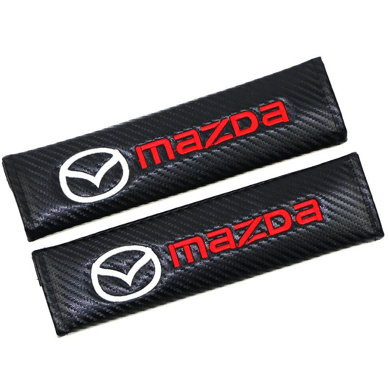 Juste ceinture sécurité noir rouge logo Mazda protection épaule tous modèles - Mazdrive