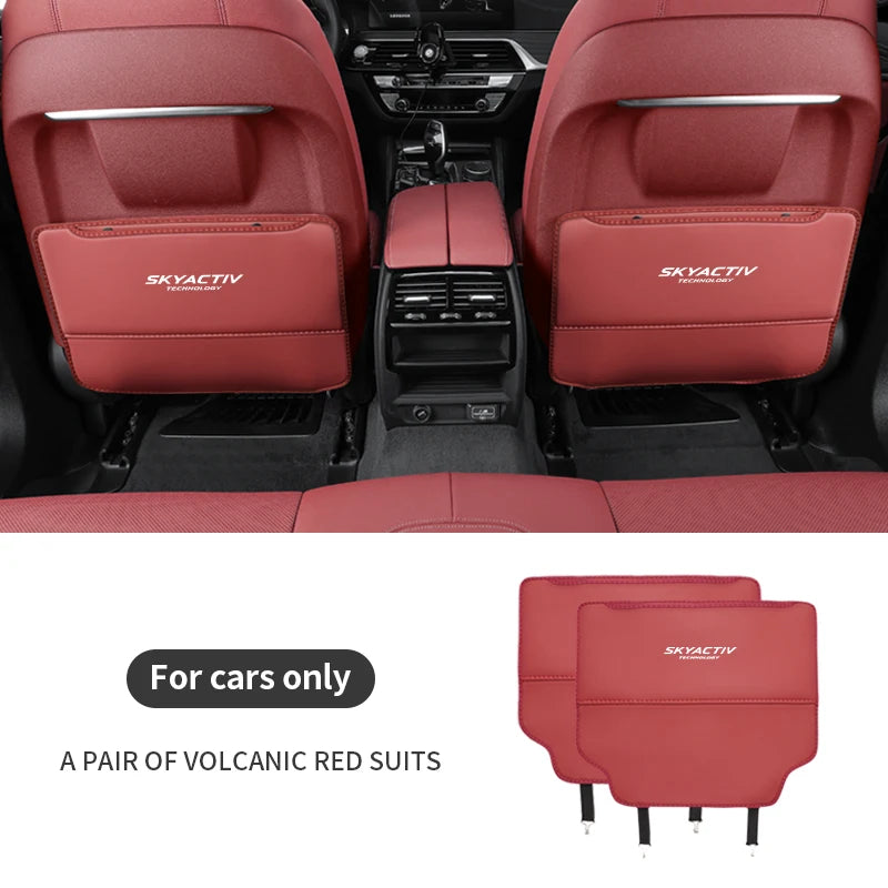 Protection anti-coup pied dossier rangement édition Skyactiv rouge Mazda 3 CX-30 - Mazdrive