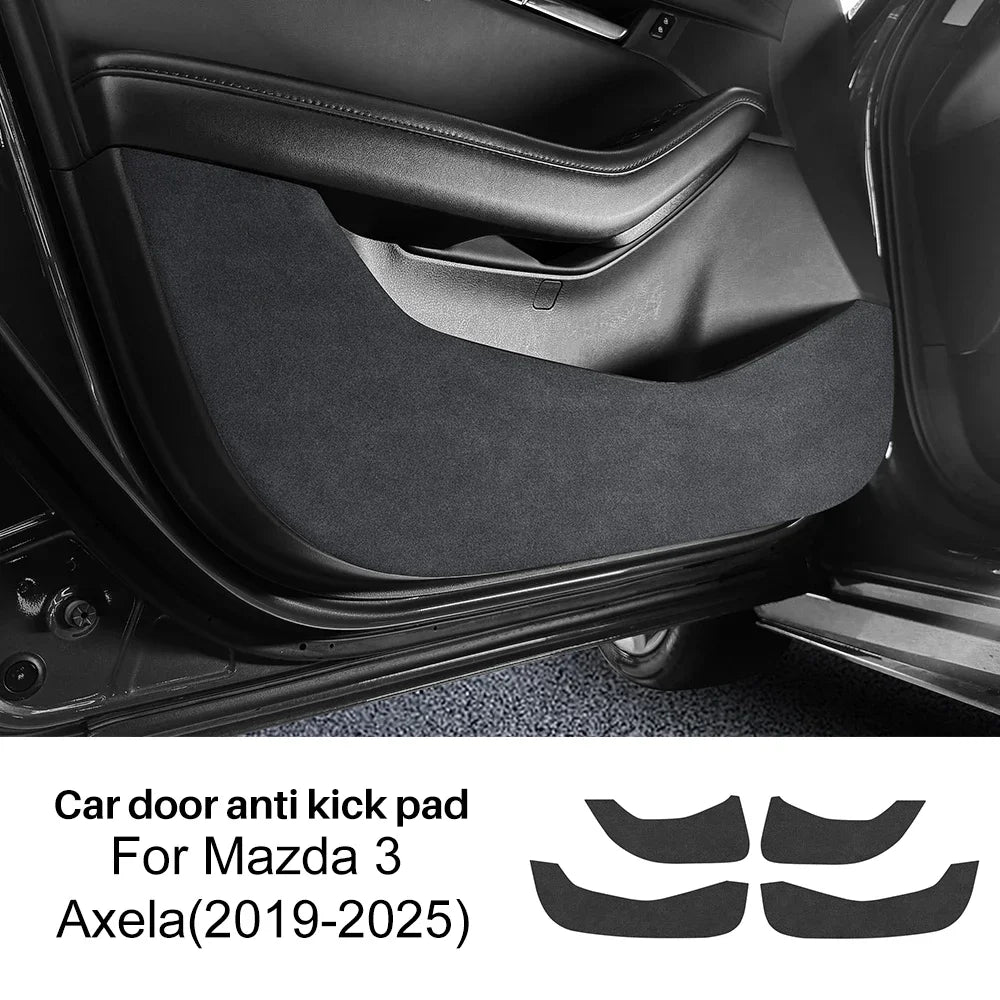 Protection anti-coup pied portes noir Mazda 3 Axela 2019-2025 Car door kick pad - Mazdrive