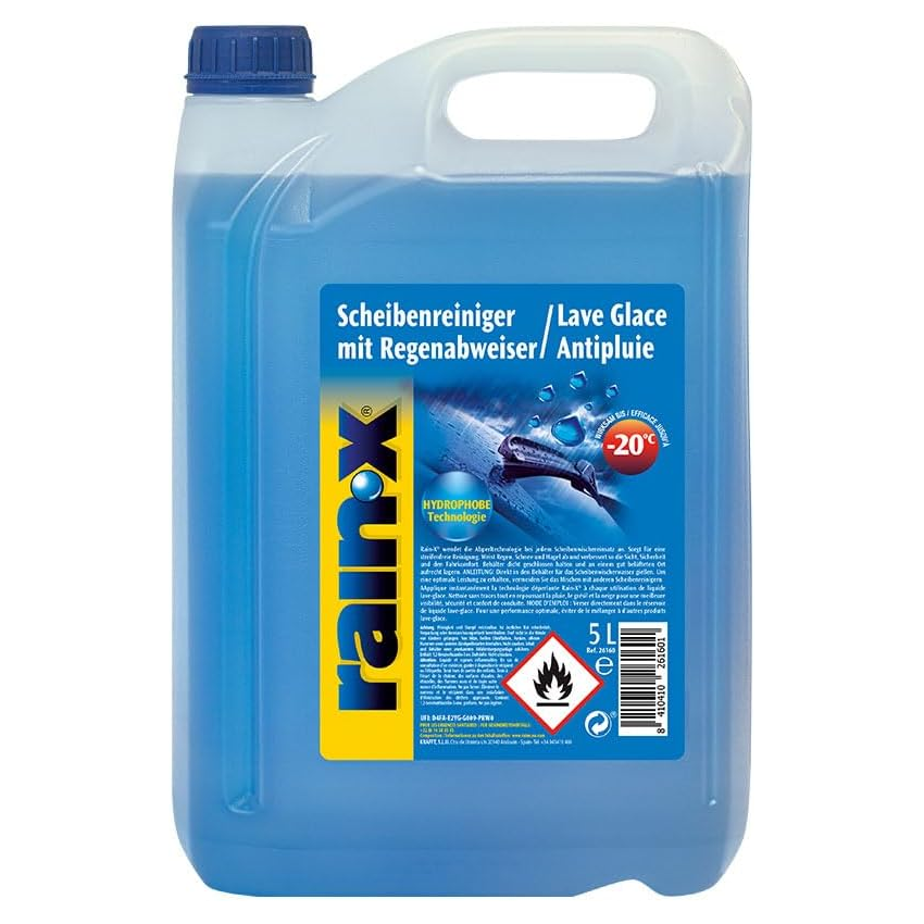 Rain-X lave-glace hydrophobe 5L anti-pluie protection -20°C sans méthanol Mazda - Mazdrive