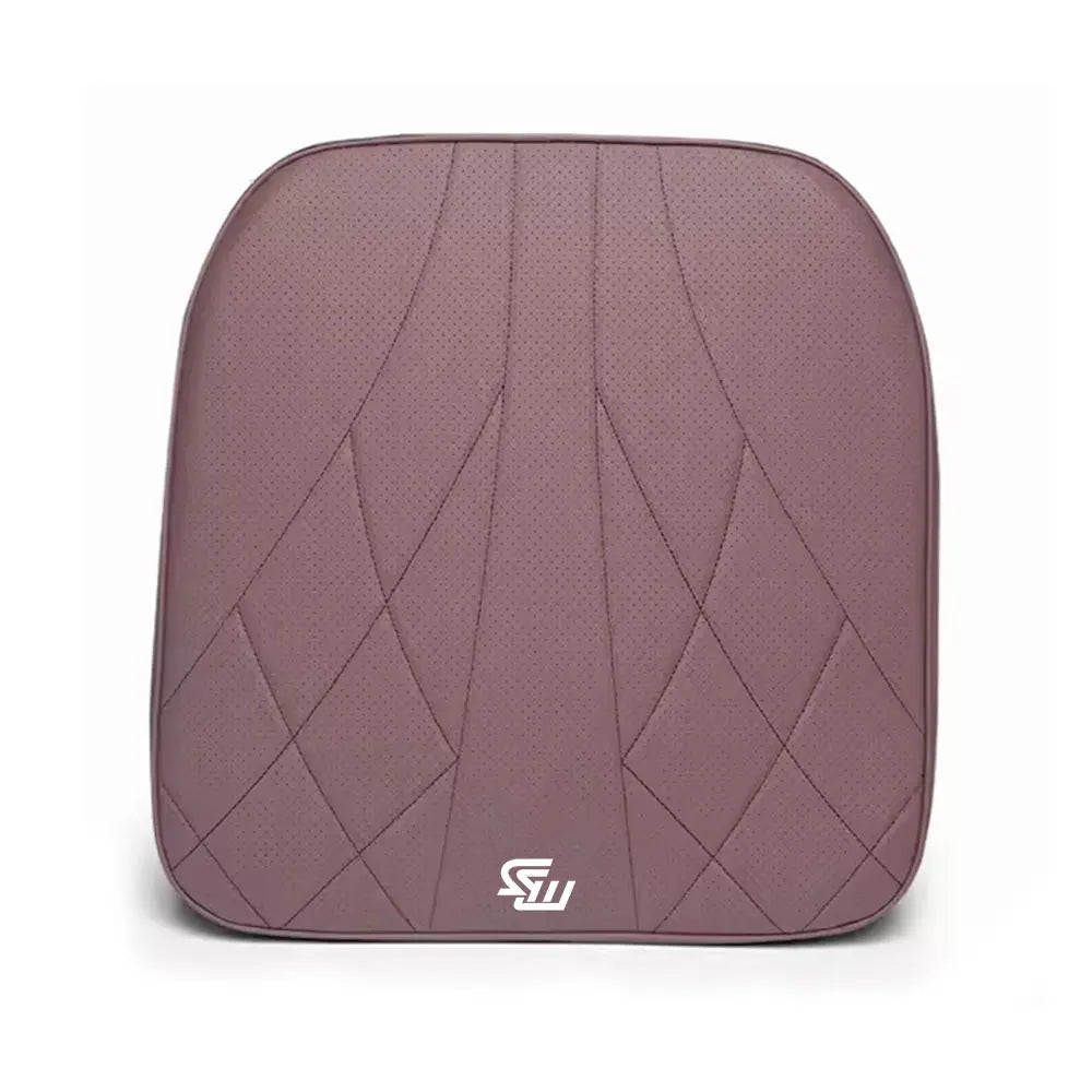 Coussin d'Assise, Appui-Tête & Soutien Lombaire en Cuir Nappa & Mousse à Mémoire