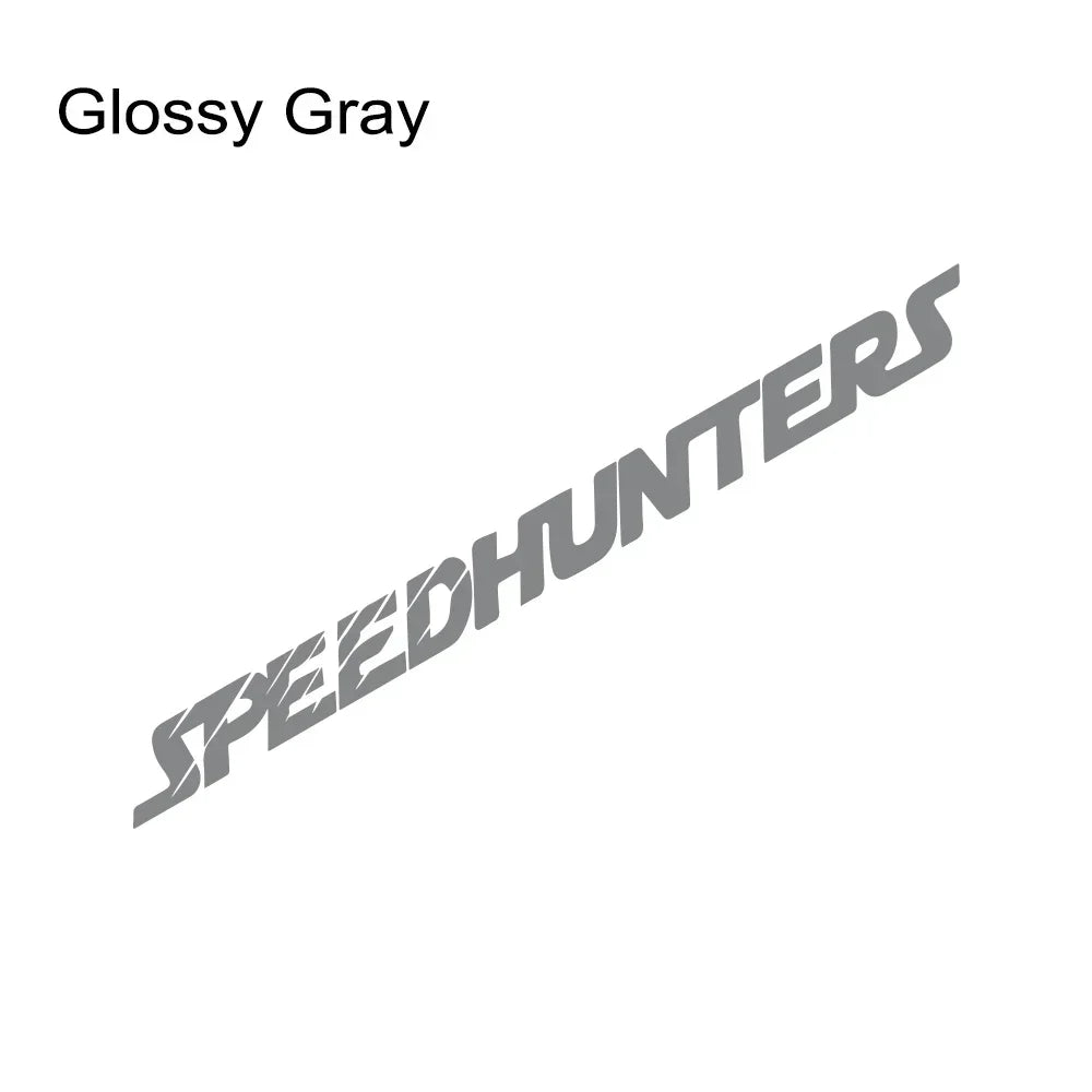 Bandeau de pare-brise Speedhunters en vinyle – Gris brillant