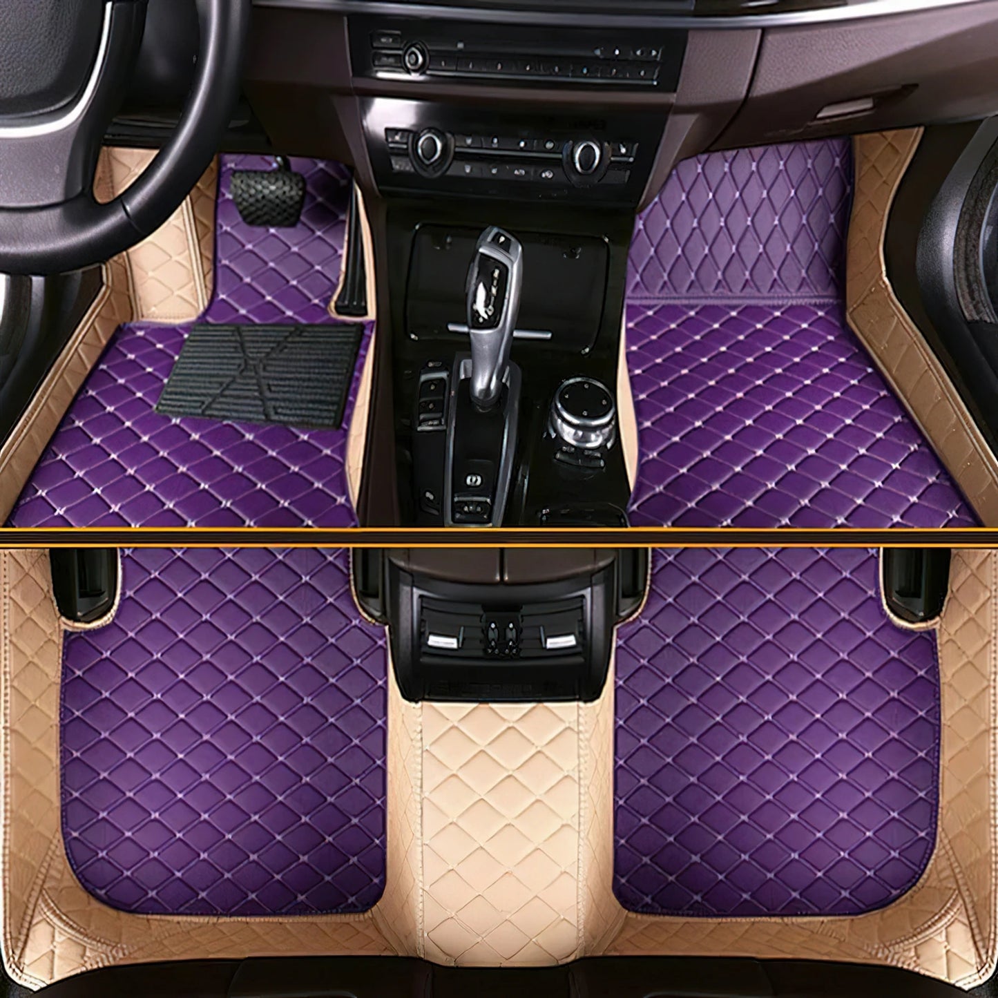 Tapis de Sol Luxe en Cuir PU Sur-Mesure
