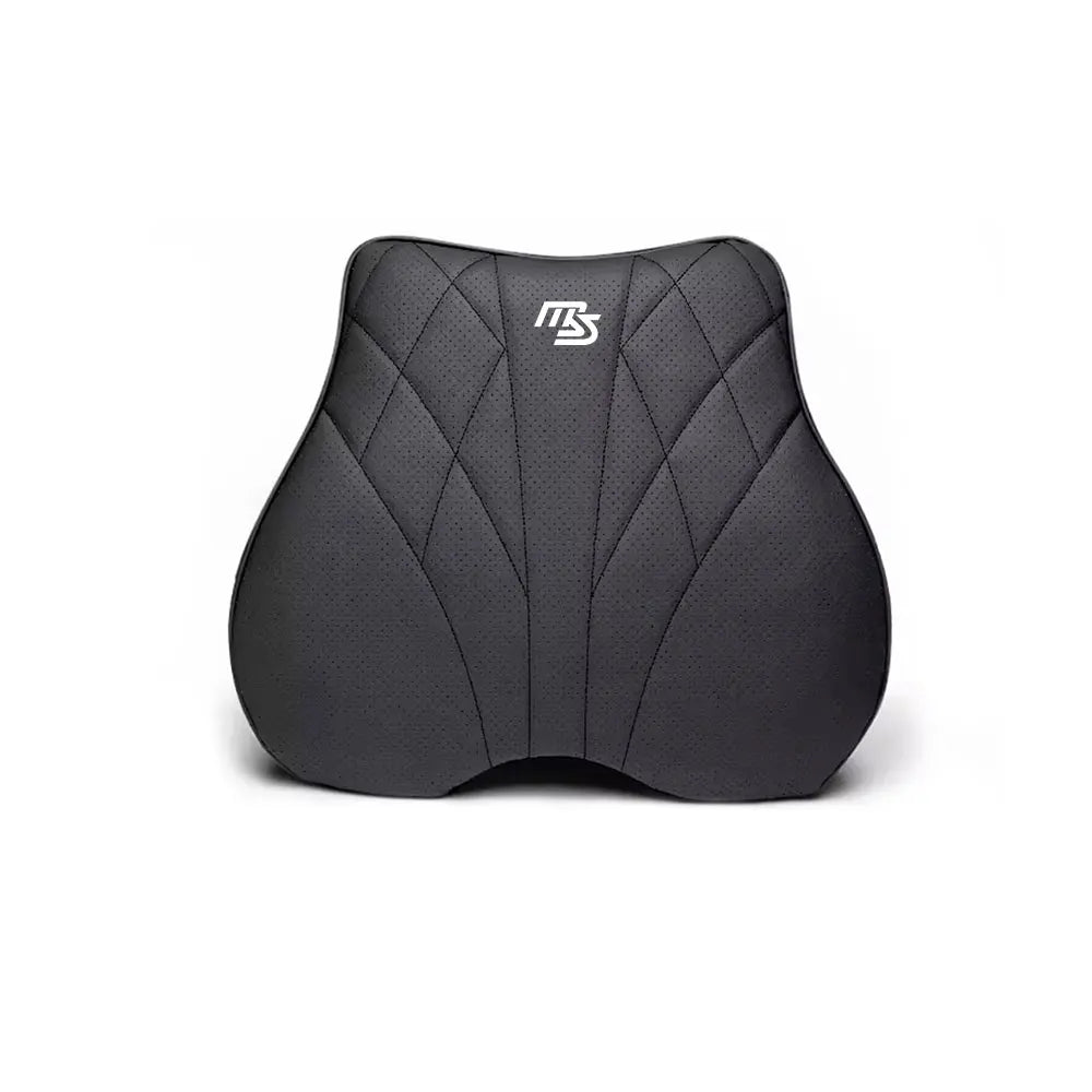 Coussin d'Assise, Appui-Tête & Soutien Lombaire en Cuir Nappa & Mousse à Mémoire