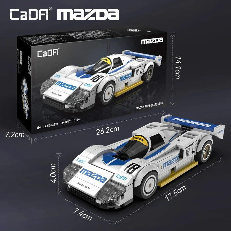 Voiture d'Endurance Mazda en Briques – Kit CaDA 242 Pièces