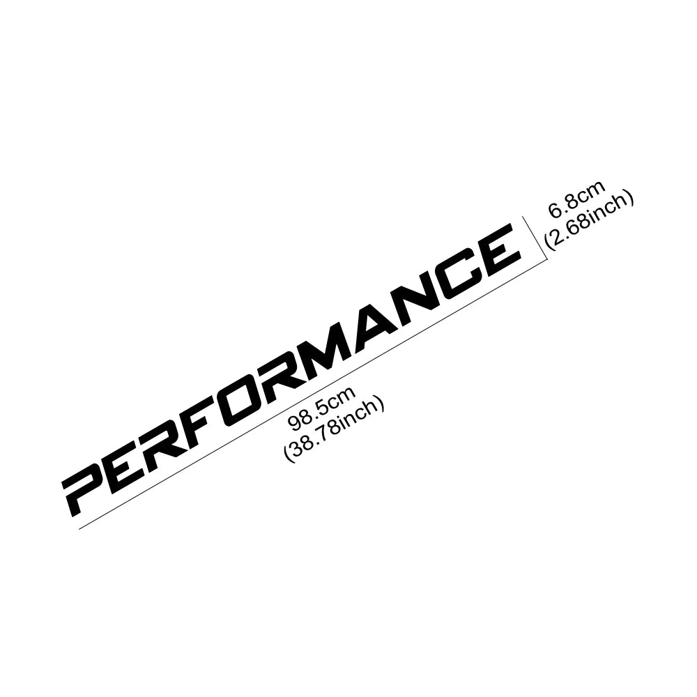 Sticker de Pare-Brise "Performance Styling" Décoration Vinyle –