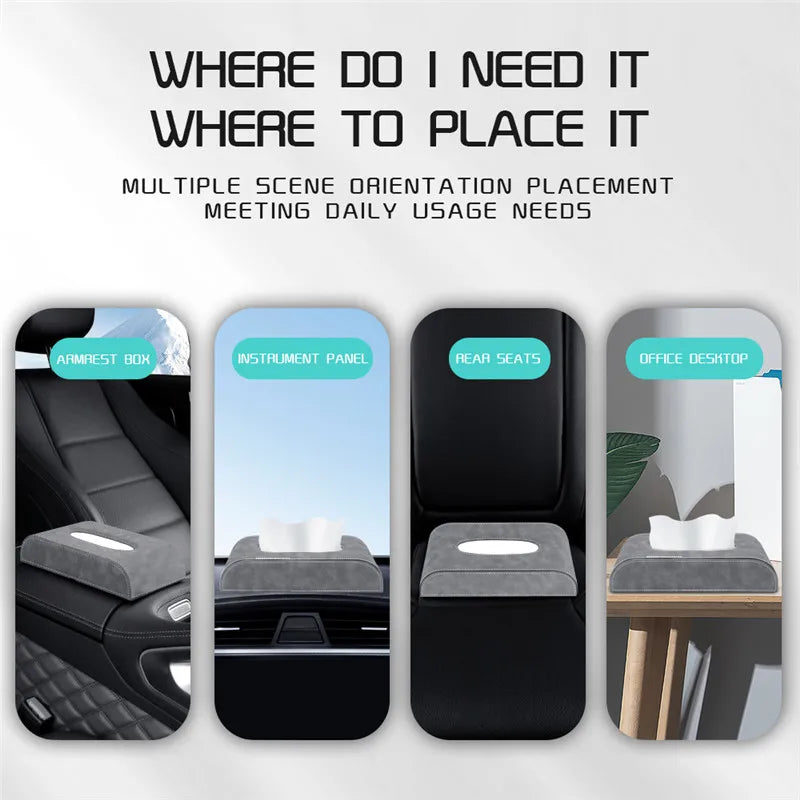 Boîte à Mouchoirs en Suédine pour Voiture – Mazda
