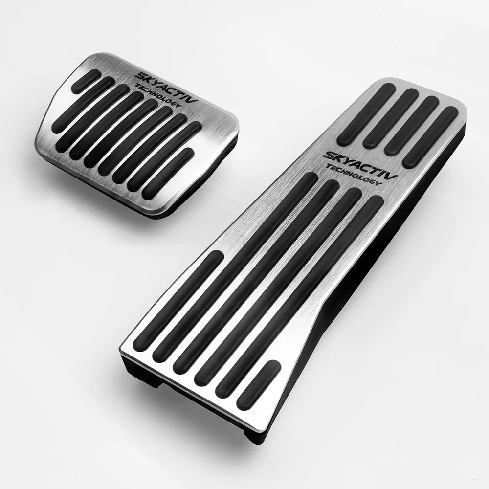 Couvre-pédales frein, accélérateur et repose-pied en aluminium pour transmission manuel et automatique