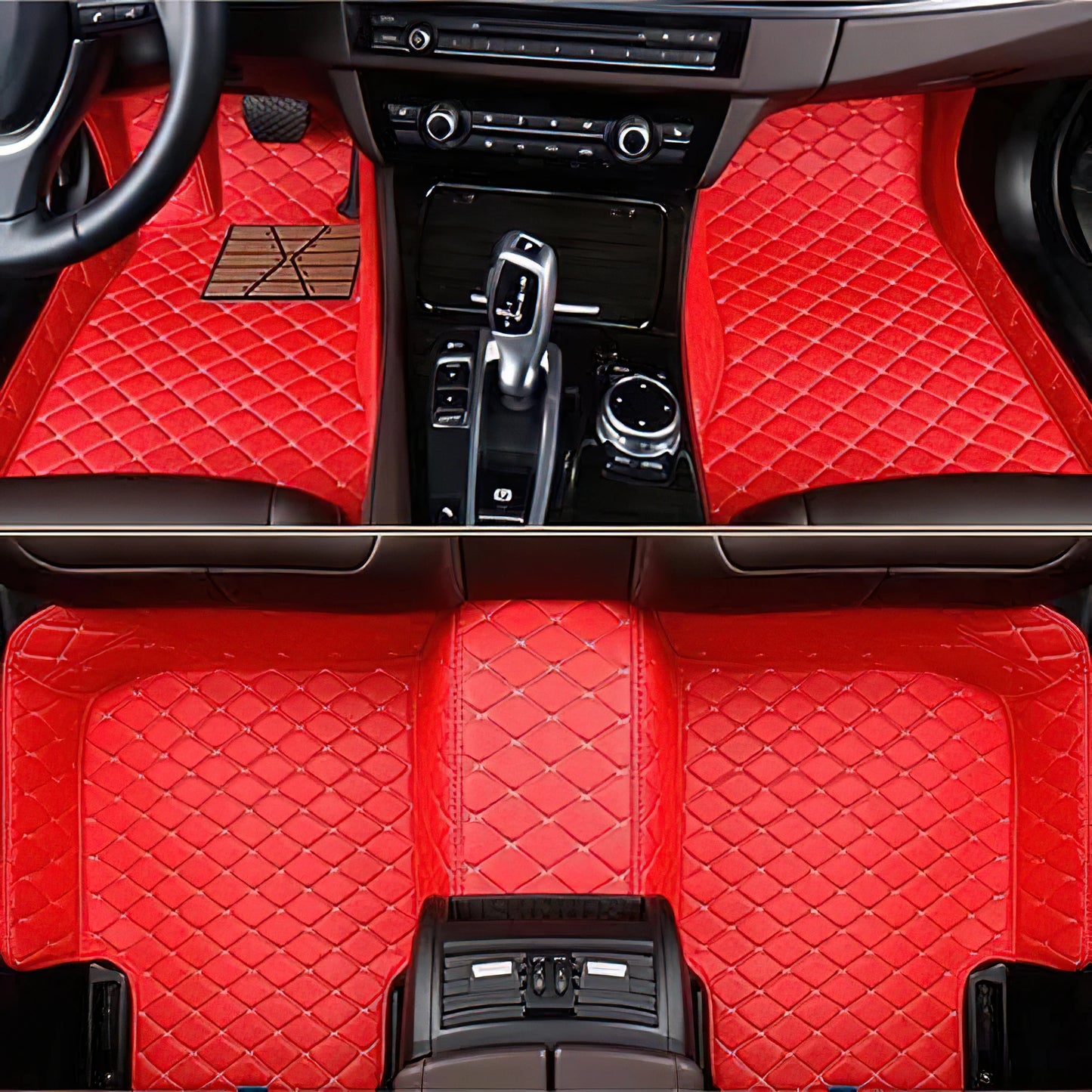 Tapis de Sol Luxe en Cuir PU Sur-Mesure