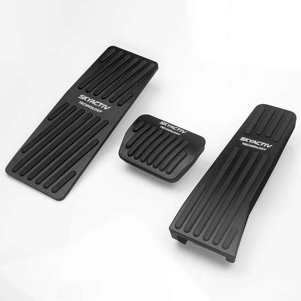 Couvre-pédales frein, accélérateur et repose-pied en aluminium pour transmission manuel et automatique