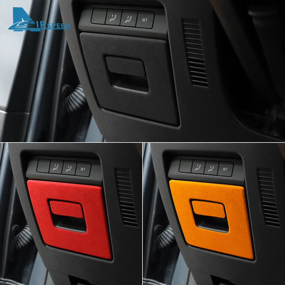 Protection garniture panneau boîte de rangement conducteur en suédine