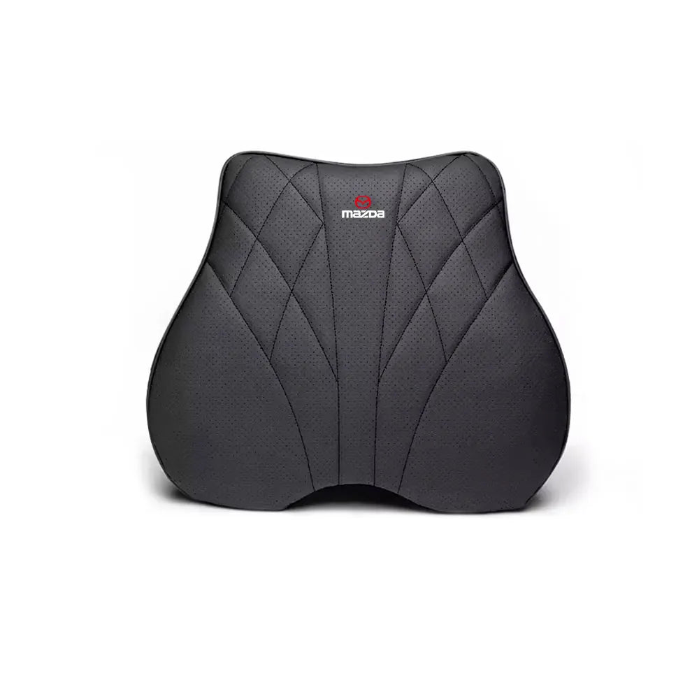 Coussin d'Assise, Appui-Tête & Soutien Lombaire en Cuir Nappa & Mousse à Mémoire