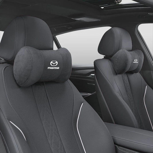 Coussin repose-tête en suédine – Édition Mazda