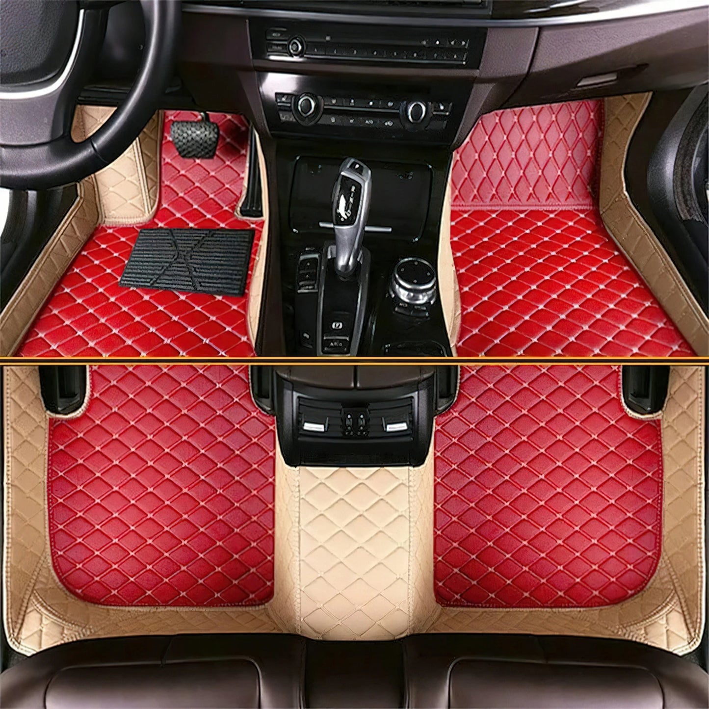 Tapis de Sol Luxe en Cuir PU Sur-Mesure