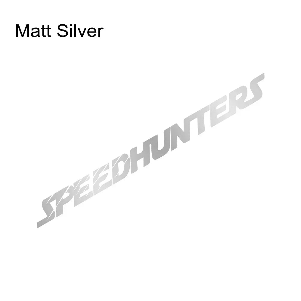 Bandeau de pare-brise Speedhunters en vinyle – Argent mat