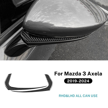 Baguettes de rétroviseurs extérieurs en fibre de carbone autocollantes – Mazda 3 BP – photo 7