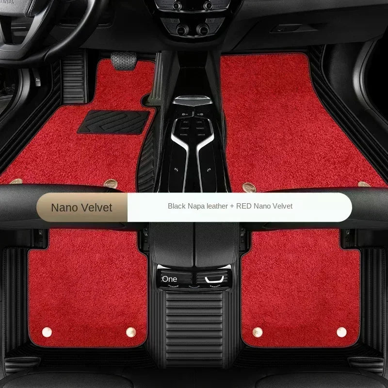 Tapis de Sol Luxe Cuir PU & Nano Velours