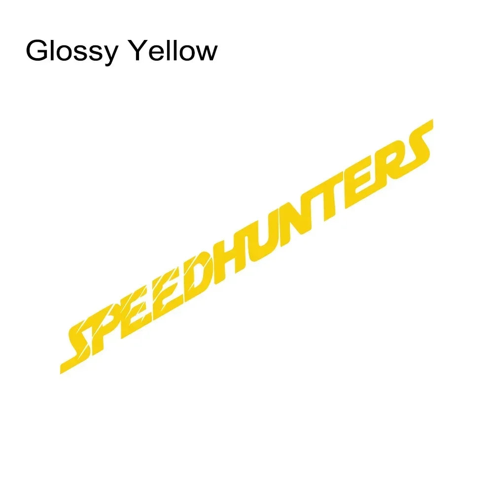 Bandeau de pare-brise Speedhunters en vinyle – Jaune brillant