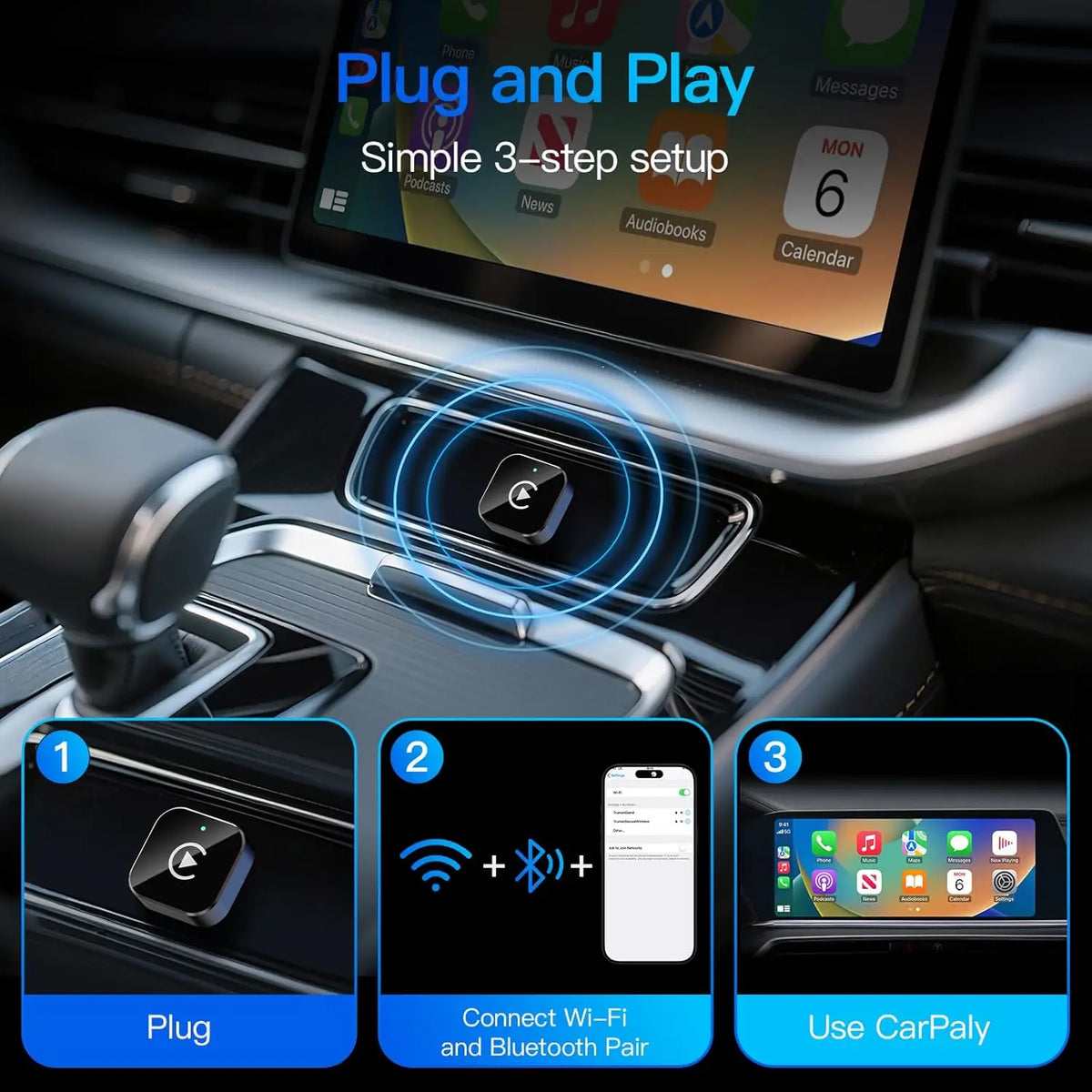 Adaptateur CarPlay sans fil pour Mazda avec CarPlay filaire – photo 6