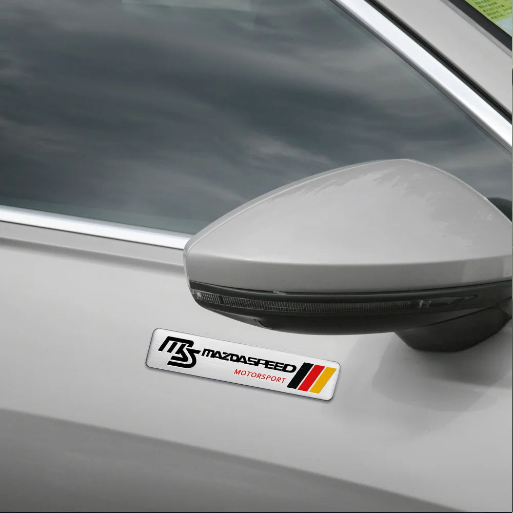 Emblème 3D en Aluminium "Mazdaspeed" Décoration Premium – Mazda