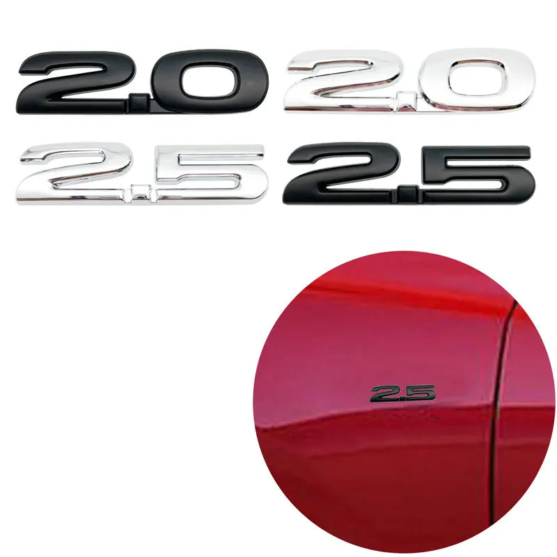 Emblèmes Métalliques 3D Premium AWD / 2.0 / 2.5 / MS – Mazda