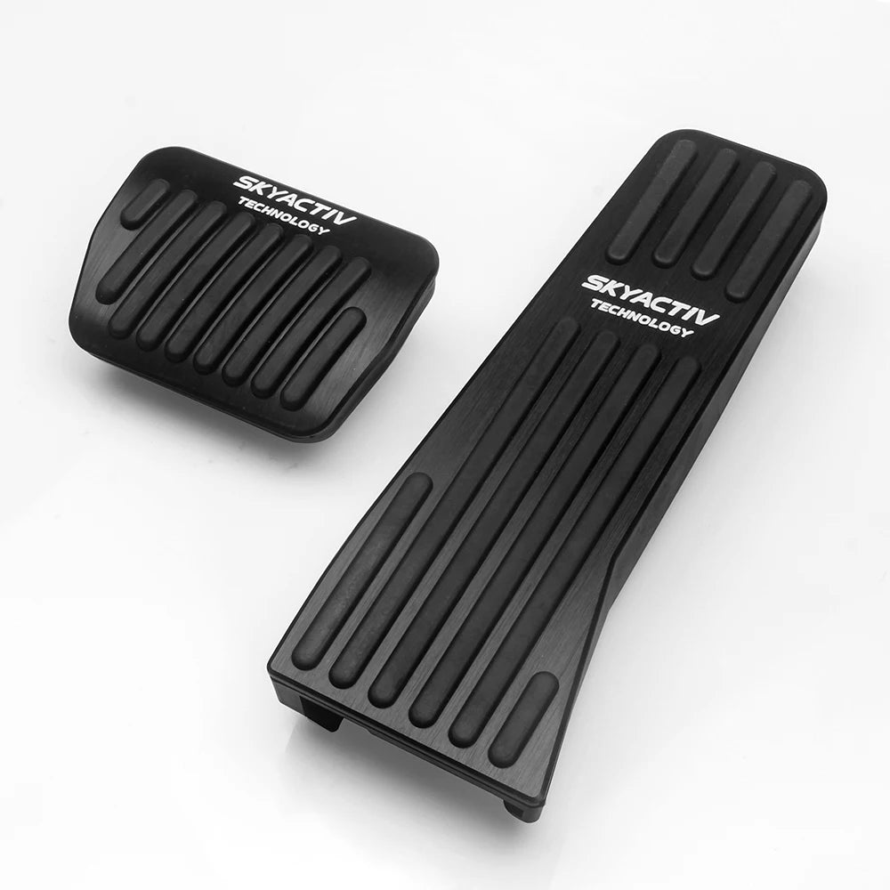 Couvre-pédales frein, accélérateur et repose-pied en aluminium pour transmission manuel et automatique