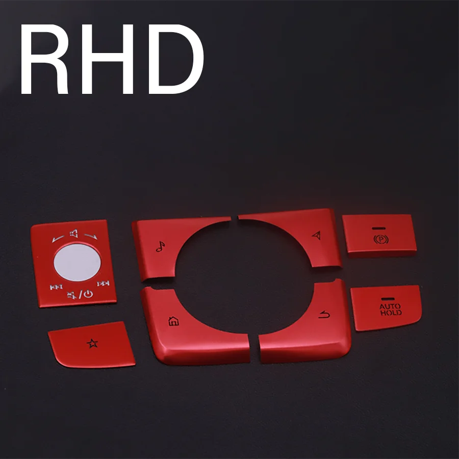 Caches de Boutons Frein à Main, Auto Hold & Multimédia en Aluminium – Mazda 3 BP & CX-30