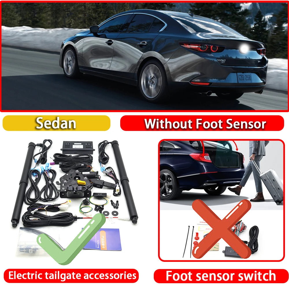 Kit Hayon Électrique Motorisé avec Option Capteur au Pied – Mazda 3 BP