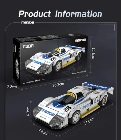 Voiture d'Endurance Mazda en Briques – Kit CaDA 242 Pièces