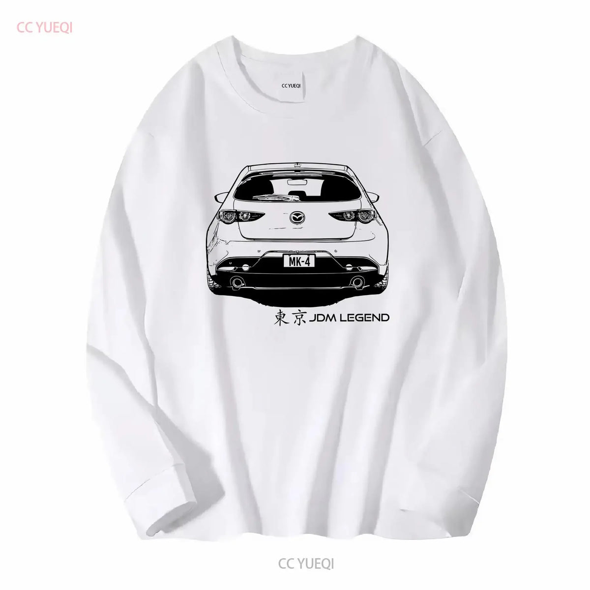 T-Shirt Mazda 3 Compacte BP – Illustration JDM, Manches Courtes ou Longues