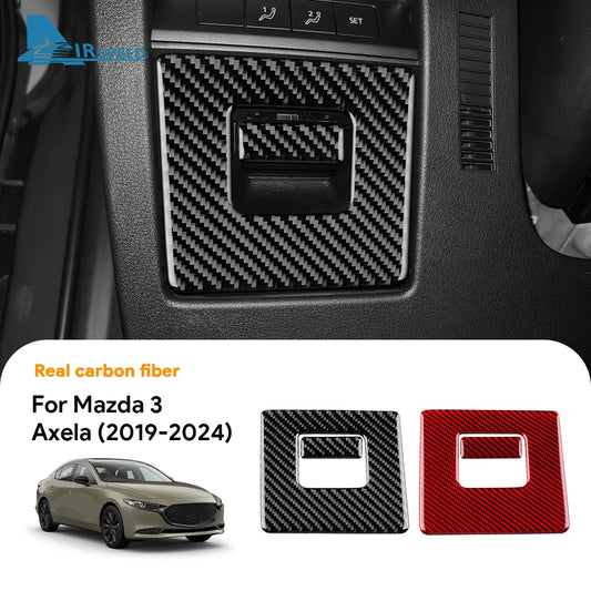 Autocollant fibre de carbone pour boîte de rangement côté conducteur (conduite à gauche) – Mazda 3 BP & CX-30