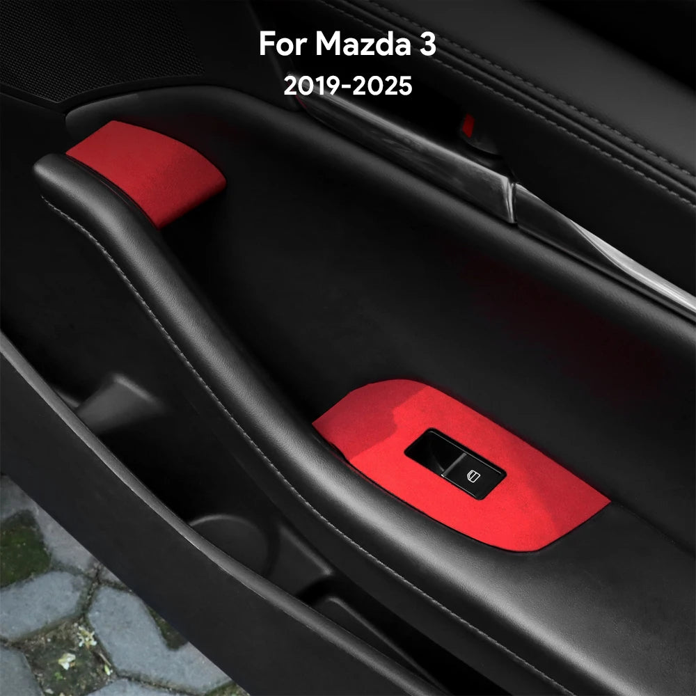 Protection panneau leve-vitres intérieur en suédine