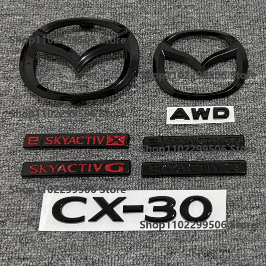 Kit logos et lettrages noirs blackout – CX-30