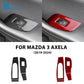 Autocollant fibre de carbone pour panneau de commande des lève-vitres avant – Mazda 3 BP