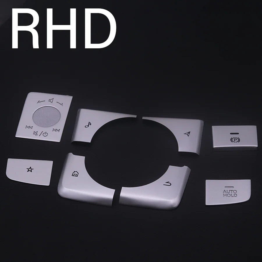 Caches de Boutons Frein à Main, Auto Hold & Multimédia en Aluminium – Mazda 3 BP & CX-30