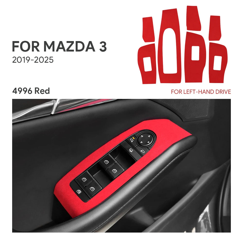 Protection panneau leve-vitres intérieur en suédine