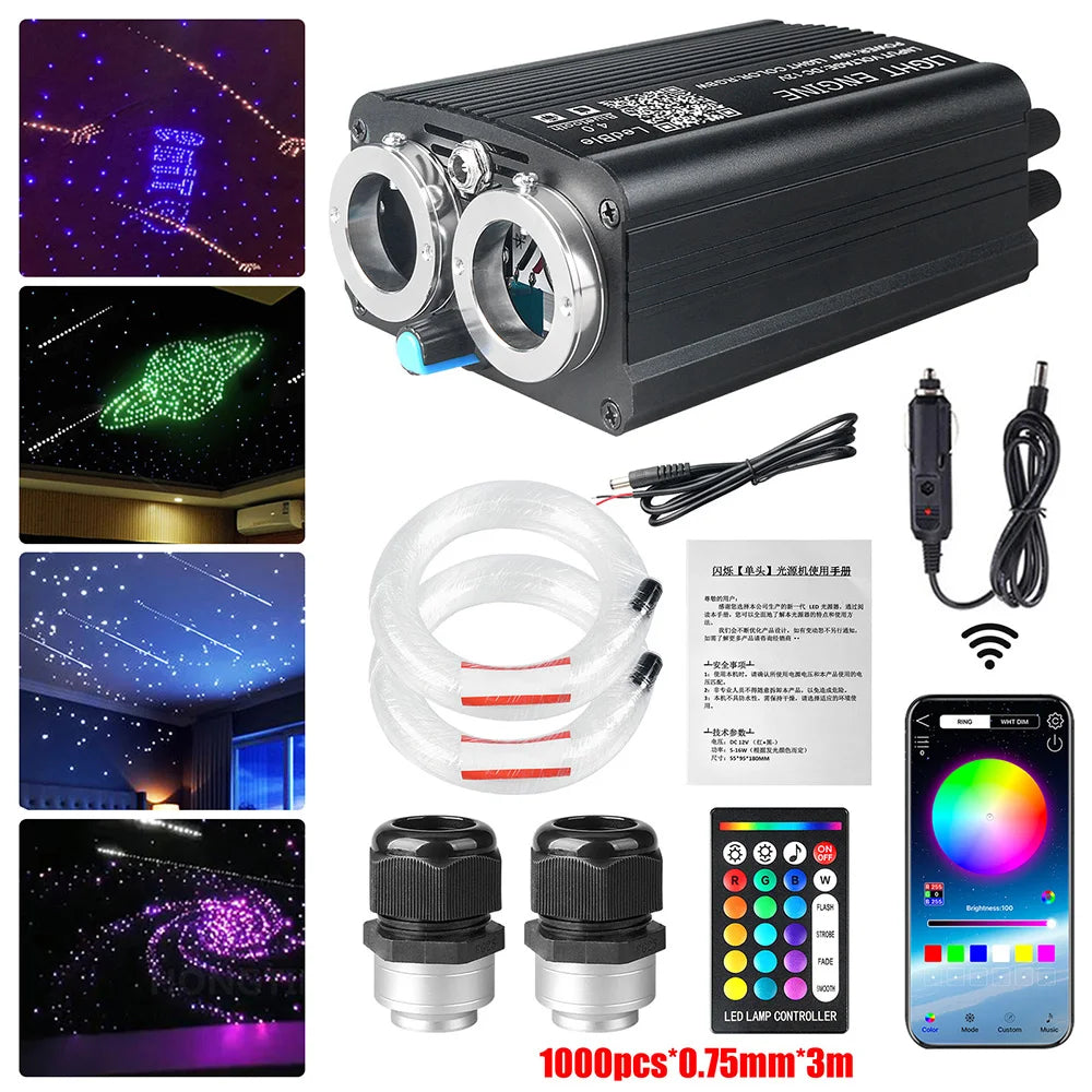 Kit Ciel Étoilé LED 32W RGBW + Effet Météore