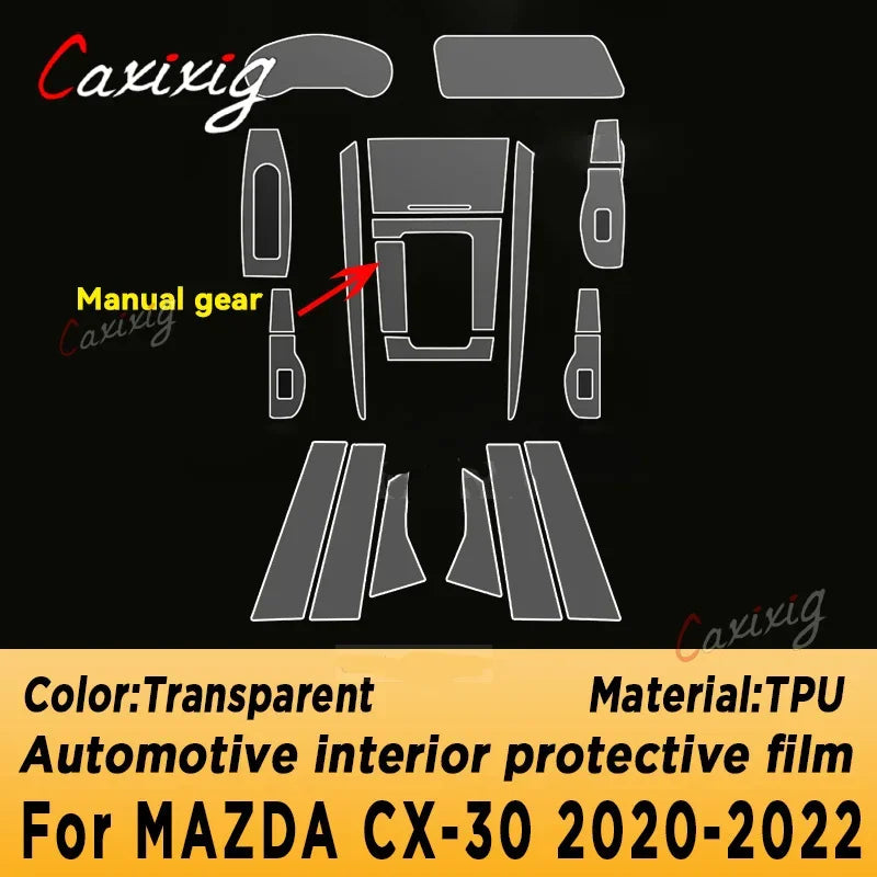 Film de Protection TPU Transparent Anti-Rayures – Console Centrale & Écran