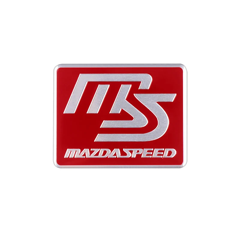 Emblème 3D en Aluminium "Mazdaspeed" Décoration Premium – Mazda