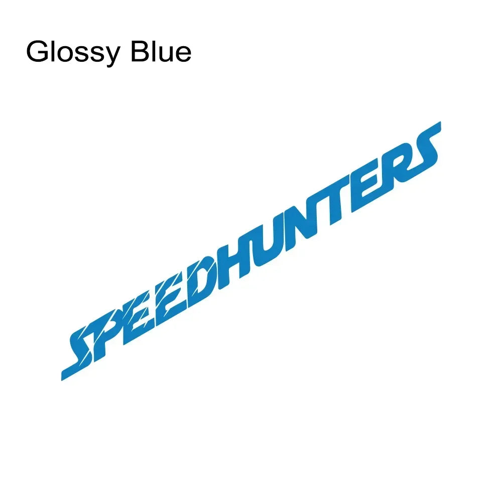 Bandeau de pare-brise Speedhunters en vinyle – Bleu brillant