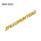 Bandeau de pare-brise Speedhunters en vinyle – Or mat