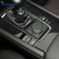 Cache de Console de Levier de Vitesse en Fibre de Carbone – Mazda 3 BP