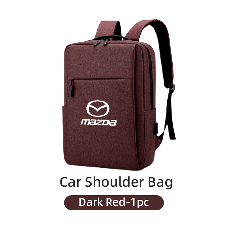 Sac à dos business high-tech port USB gris logo Mazda homme femme édition premium - Mazdrive