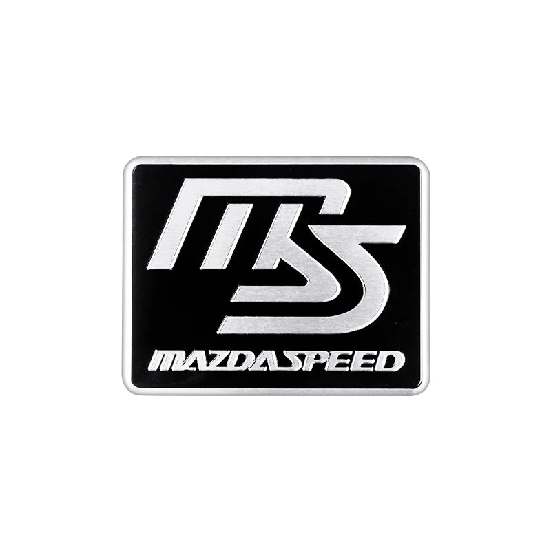 Emblème 3D en Aluminium "Mazdaspeed" Décoration Premium – Mazda