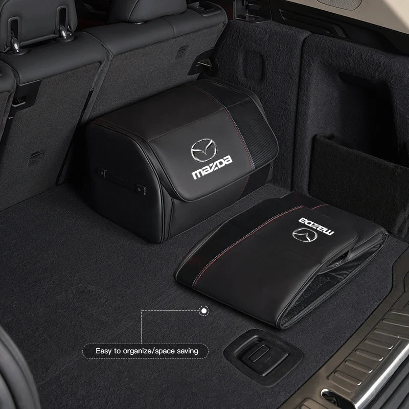 Organisateur de Coffre en Cuir Pliable (Style Zip) – Mazda