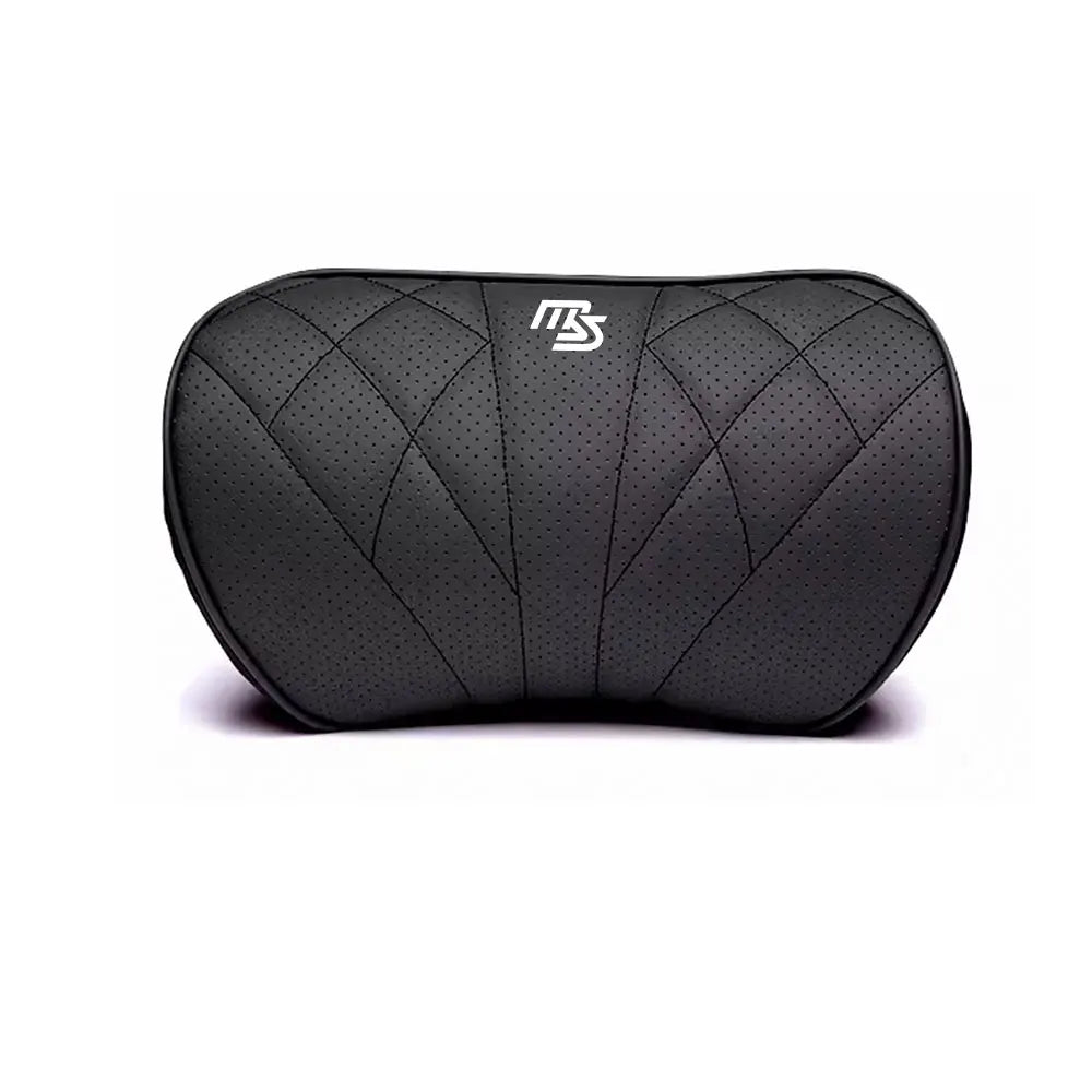 Coussin d'Assise, Appui-Tête & Soutien Lombaire en Cuir Nappa & Mousse à Mémoire
