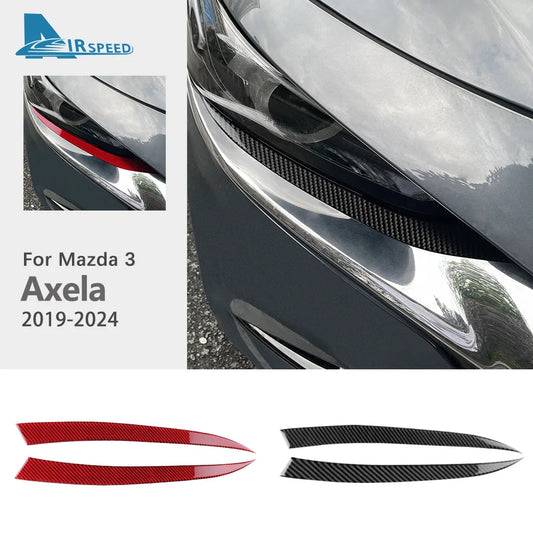 Sourcils de phares en fibre de carbone autocollants – Mazda 3 BP berline & compacte