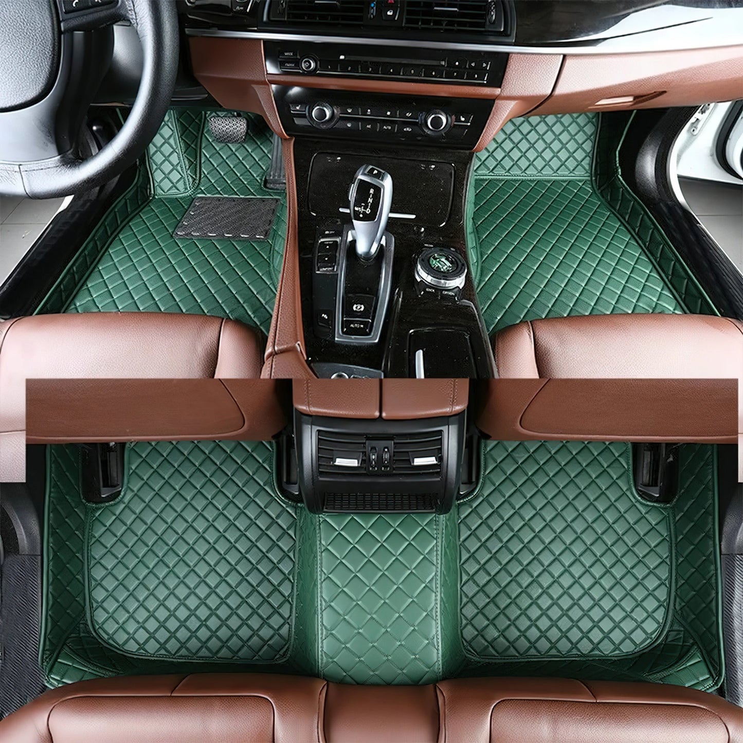 Tapis de Sol Luxe en Cuir PU Sur-Mesure