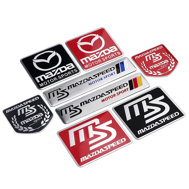 Emblème 3D en Aluminium "Mazdaspeed" Décoration Premium – Mazda